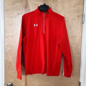Under Armour Bright Orange Athletic Pullover